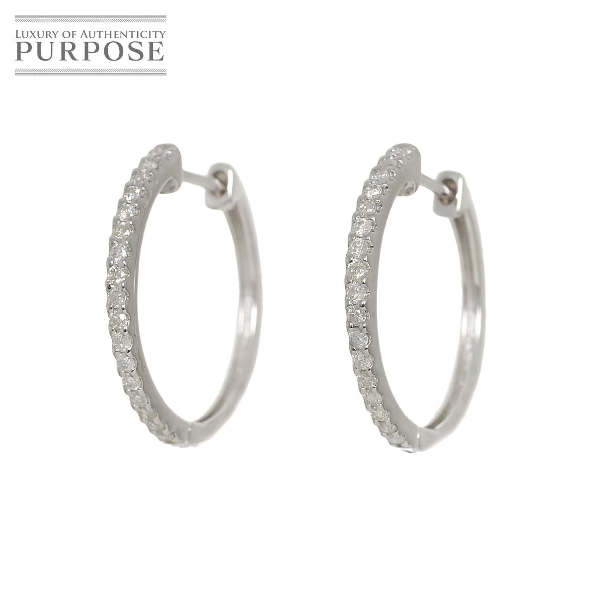 yVidグz _C 0.15ct/0.15ct K14 WG sAX zCgS[h 585 Diamond Earrings Pierced yÁz