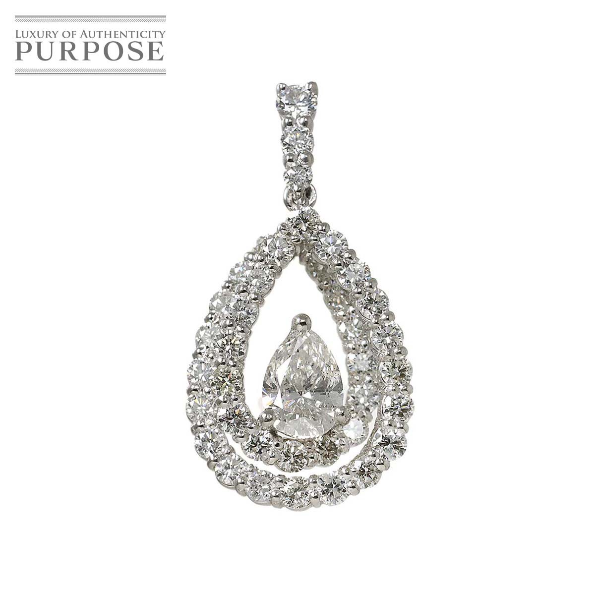 yVidグz _C 0.741ct/1.31ct Pt v`i y_g gbv Diamond PendantyÁz