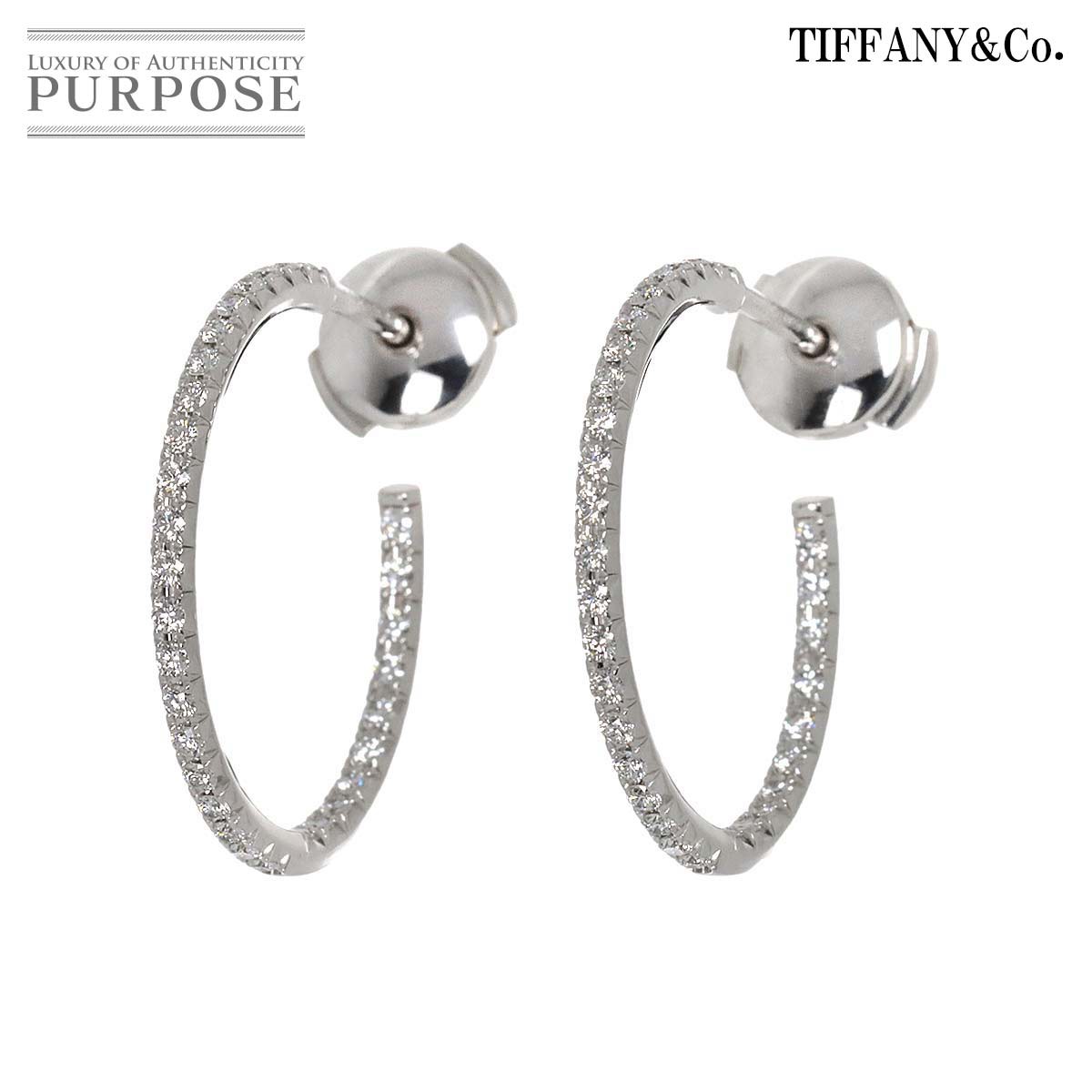 yVilz eBt@j[ TIFFANY&Co. gt[v ~fBA _C sAX K18 WG zCgS[h 750 Earrings PiercedyÁz
