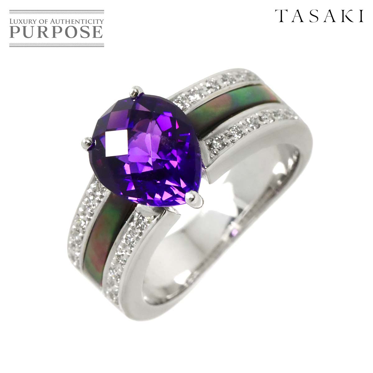 yVilz ^TL TASAKI 11 O AWXg VF _C 0.19ct K18 WG zCgS[h 750 w  c^ RingyÁz
