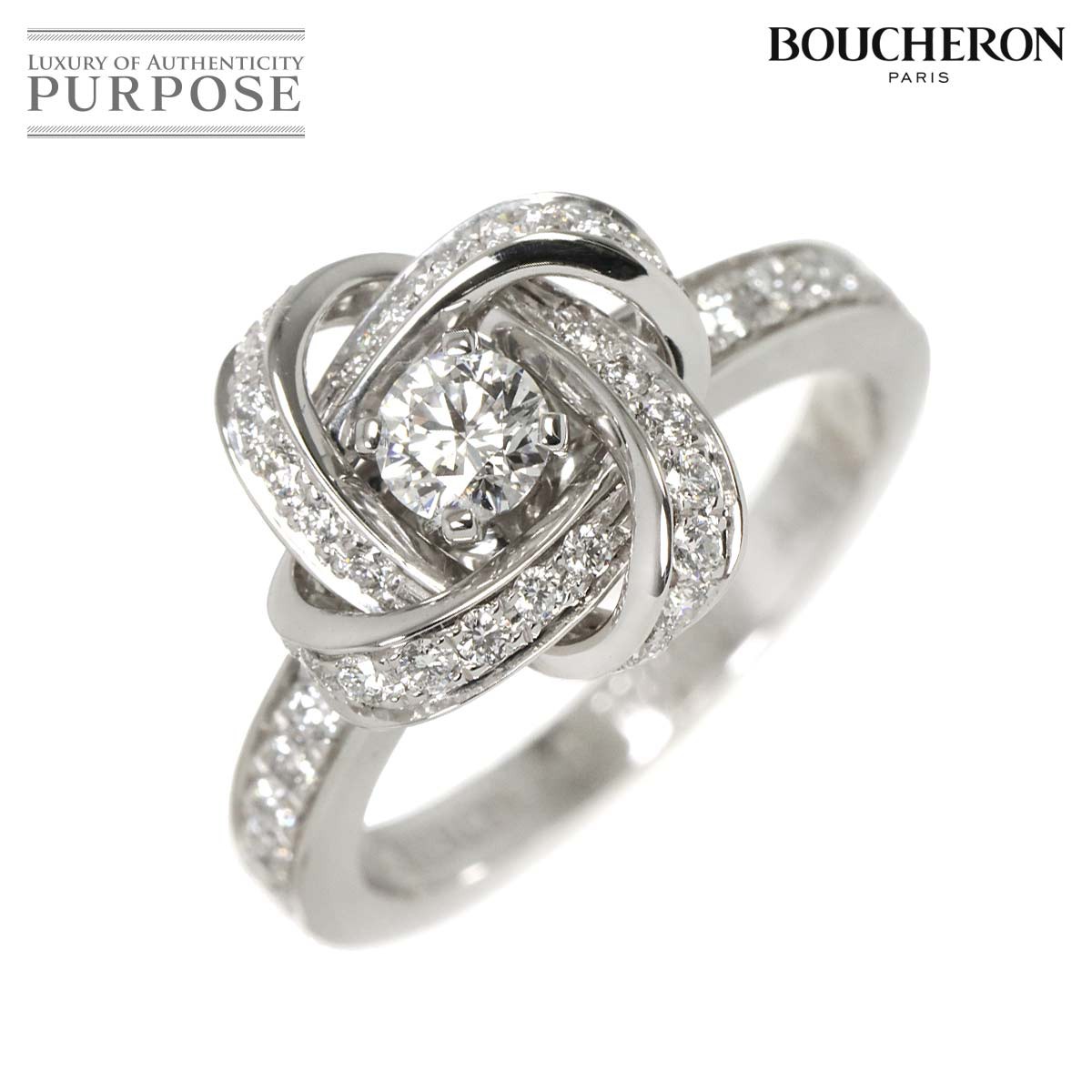 yVilz uV BOUCHERON Ao sHk #50 O _C K18 WG zCgS[h 750 w Diamond RingyÁz