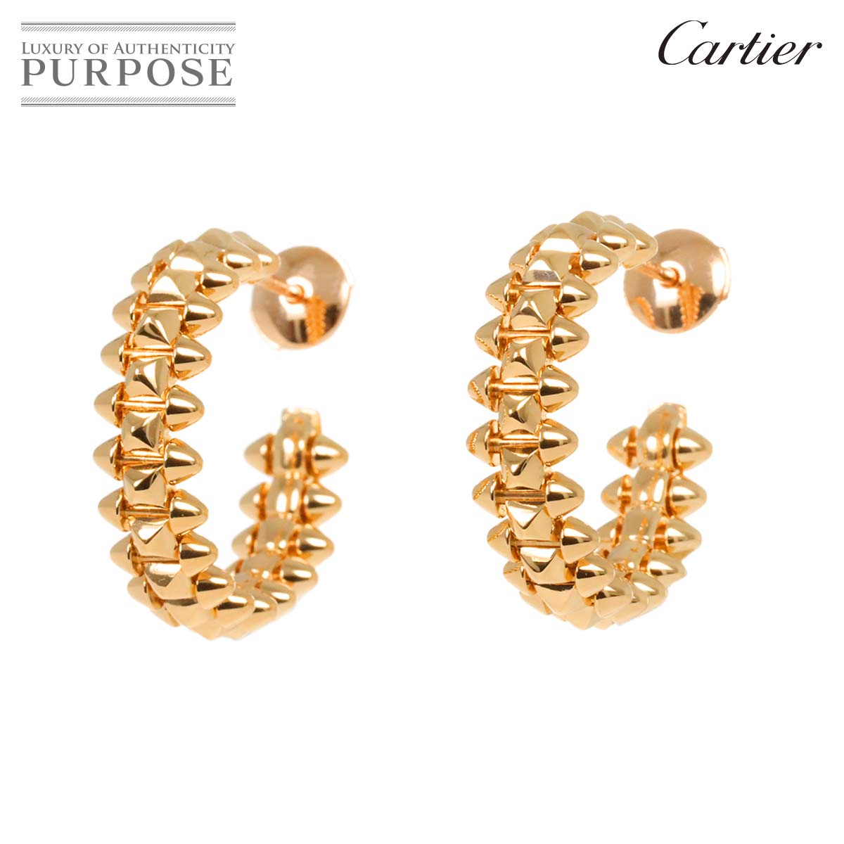 yVilz JeBG Cartier NbV hD sAX X[ SM K18 PG sNS[h 750 CLASH DE Earring Pierced yؖtzyÁz