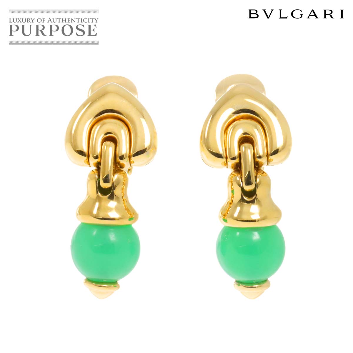 yVilz uK BVLGARI pb\hbsI NH[c CO K18 YG CG[S[h 750 Earrings Clip onyÁz