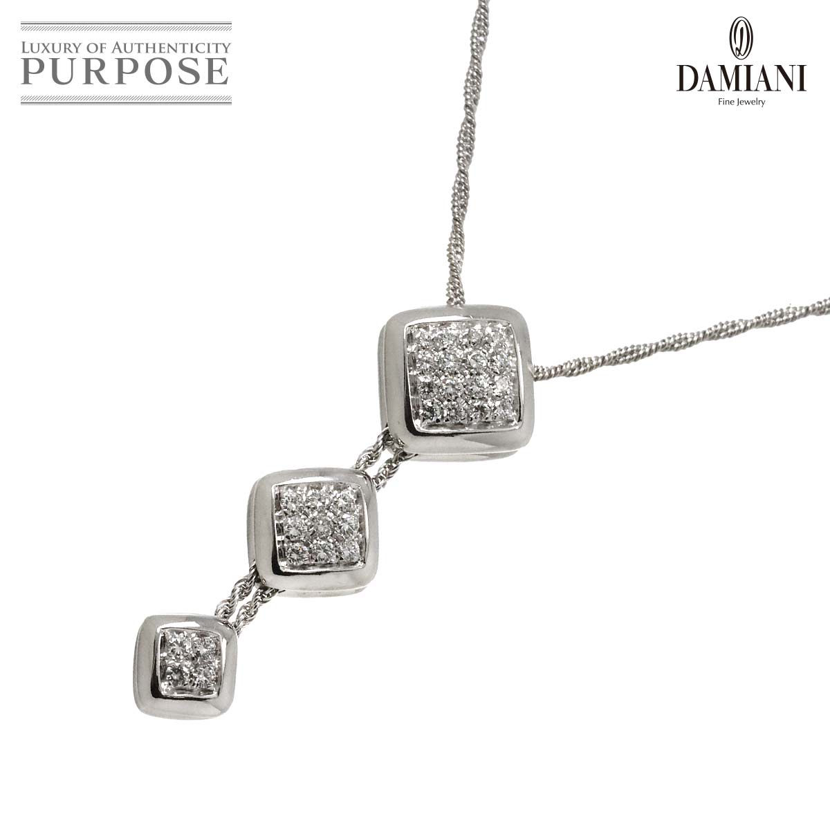 yVilz _~A[j DAMIANI pF _C lbNX 56cm K18 WG zCgS[h 750 Necklace  NecklaceyÁz