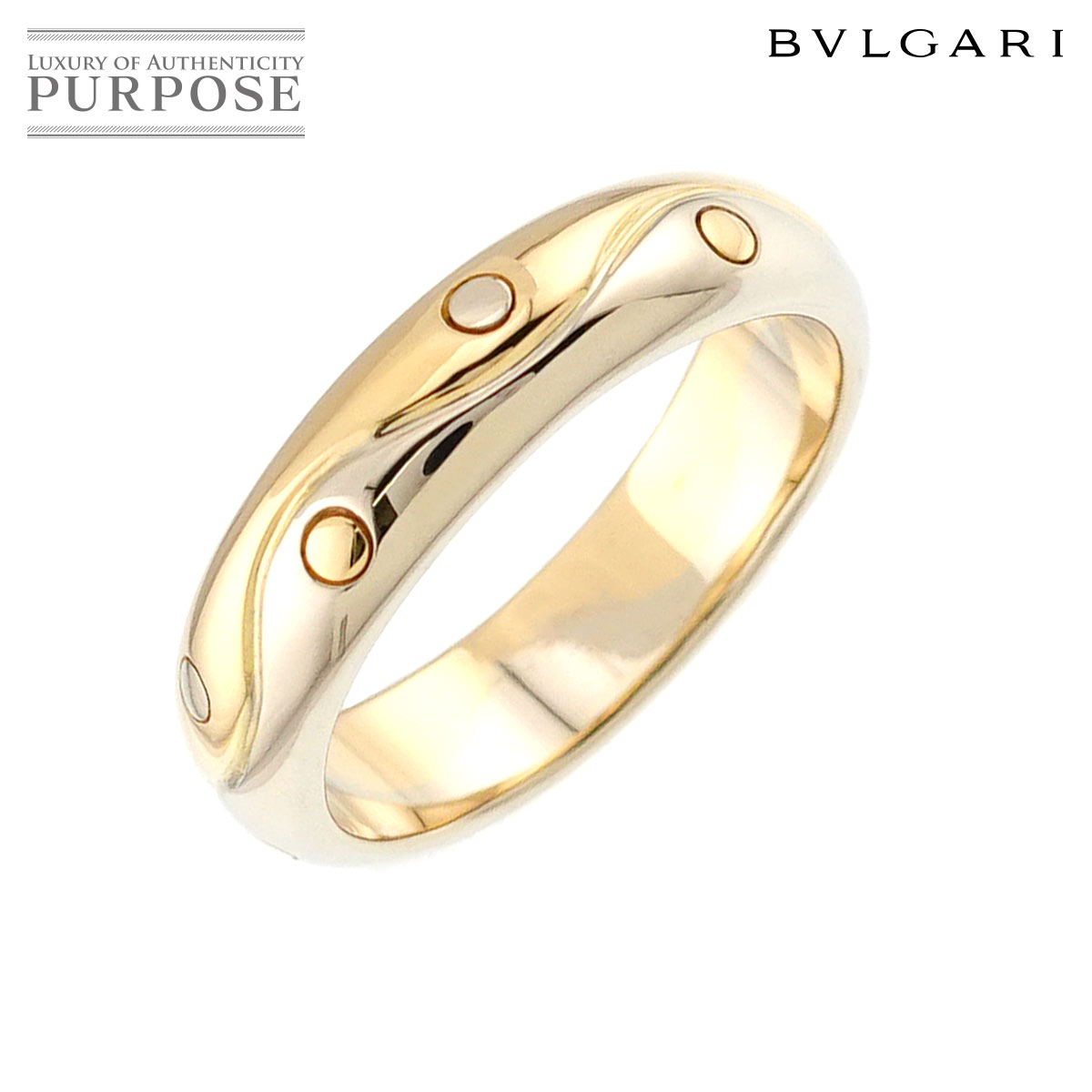 yVilz uK BVLGARI I_ 15.5 O K18 YG WG CG[ zCg S[h 750 Rr EF[u w Onda RingyÁz