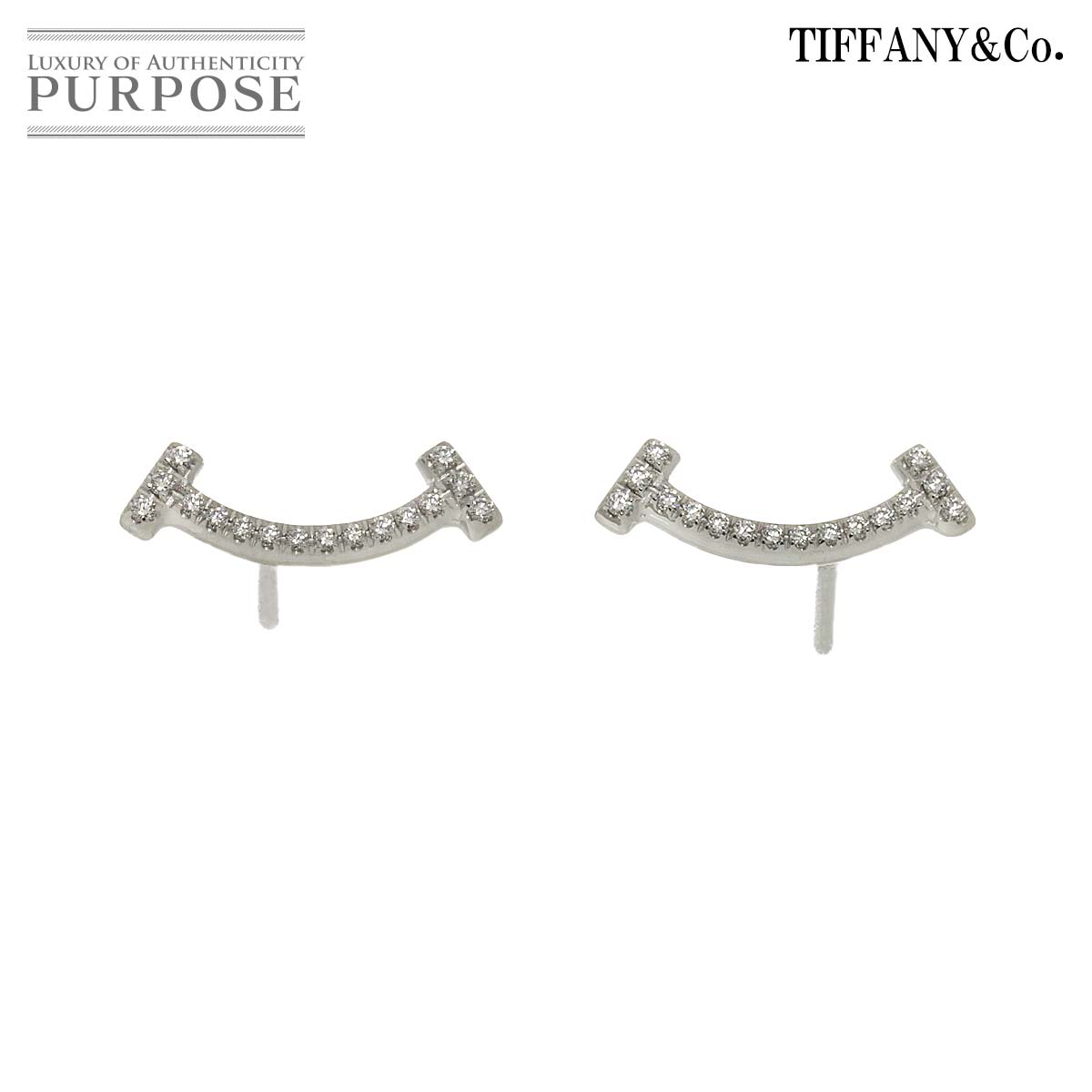 yVilz eBt@j[ TIFFANY&Co. T X}C _C sAX K18 WG zCgS[h 750 Earrings PiercedyÁz