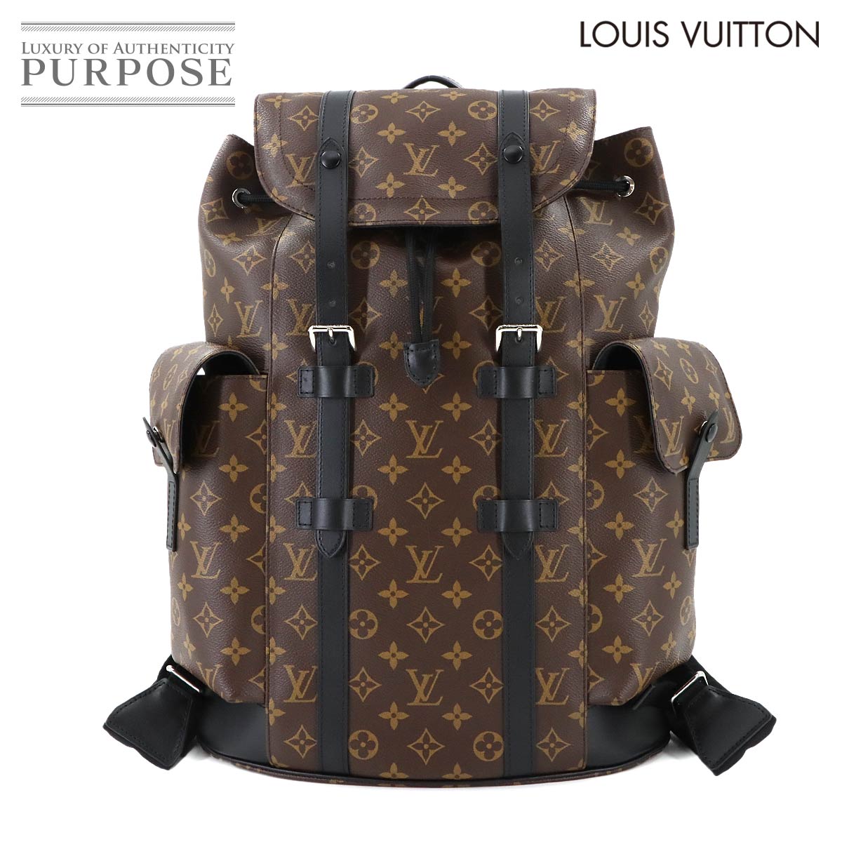 ygp Wiz C Bg LOUIS VUITTON mO }JT[ NXgt@[ MM obNpbN bNTbN uE ubN M43735 RFID Monogram Macassar Christopher MM yÁz