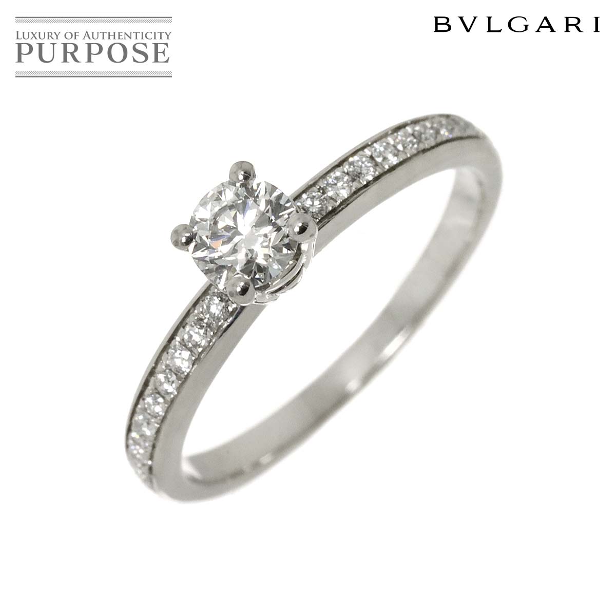 yVilz uK BVLGARI [} A[ _C 0.30ct E/VS2/VG 10 O Pt v`i Diamond RingyӒ菑EؖzyÁz