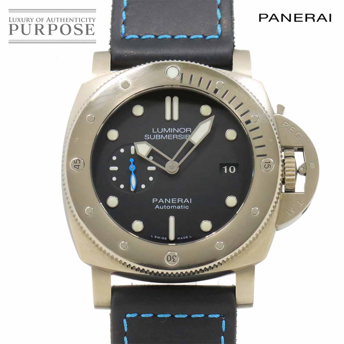 plC PANERAI Tu}[Vu 1950 3fCY `^jI PAM01305 Y rv fCg X[ZRh ubN I[g}  EHb` Submersible yÁz