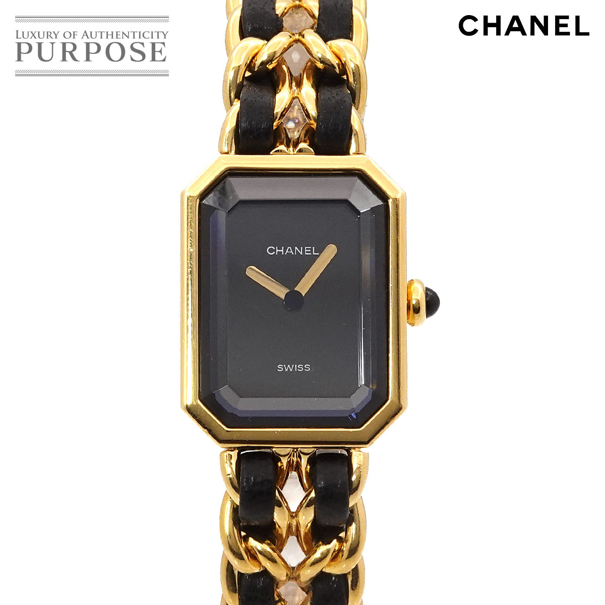 �V���l�� CHANEL �v���~�G�[�� M�T�C�Y H0001 ���B���e�[�W ���f�B�[�X �r���v �u���b�N �S�[���h �N�H�[�c �E�H�b�` Premiere �y���Áz