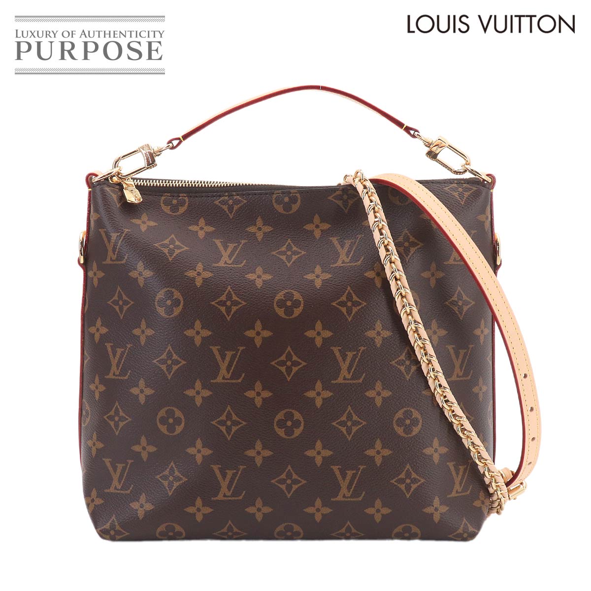 【未使用 展示品】 ルイ ヴィトン LOUIS VUITTON モノグラム ミュルティパス 2way ハンド ショルダー バッグ ブラウン M27825 Multipass 【中古】