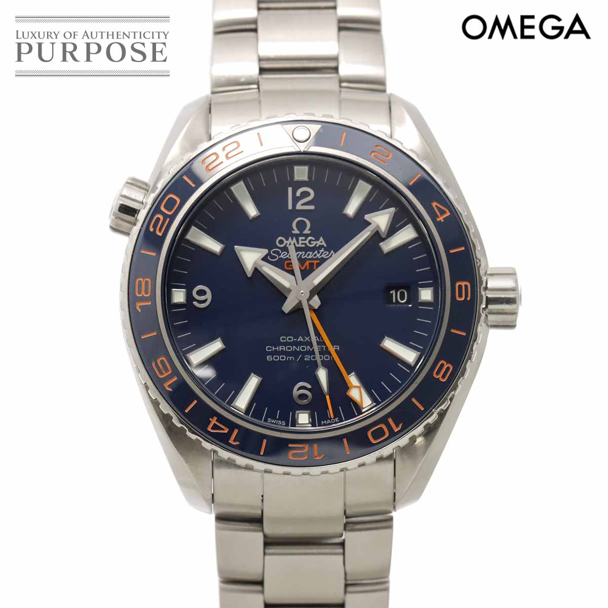 オメガ OMEGA シーマスター プラネットオーシャン 600M コーアクシャル GMT 232 30 44 22 03 001 メンズ 腕時計 オートマ 自動巻き Seamaster 【中古】