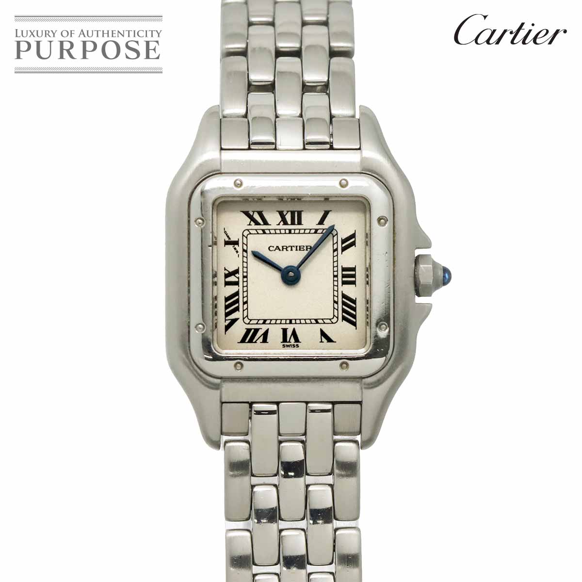 カルティエ Cartier パンテールSM W25033P5 レディース 腕時計 アイボリー クォーツ ウォッチ Panthere 【中古】
