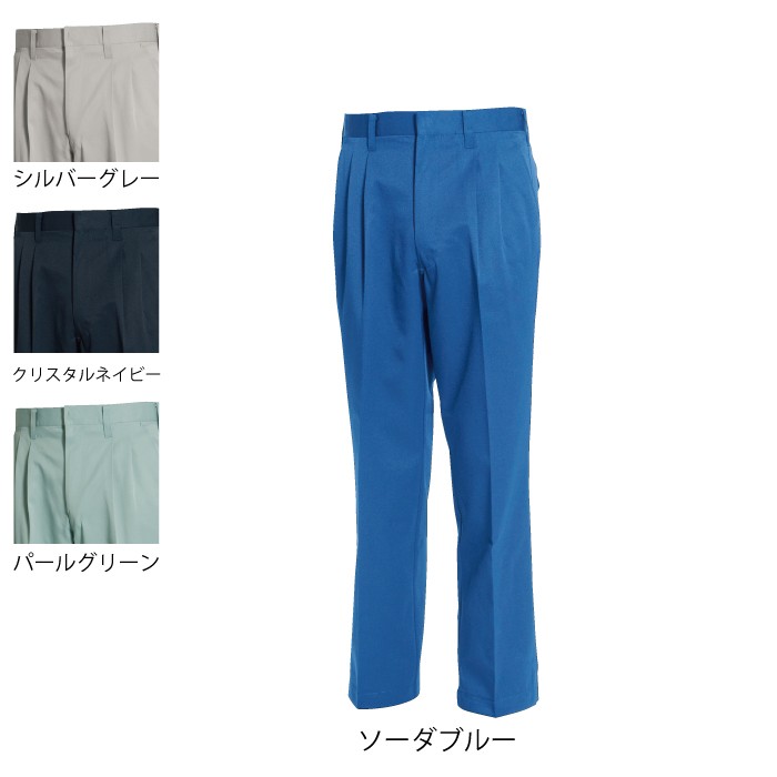 藤和 TS DESIGN 1711 ツータックスラックス ソフトラスター（導電繊維混入） ポリエステル85％・綿15％ ストレッチ 帯電防止 形態安定性