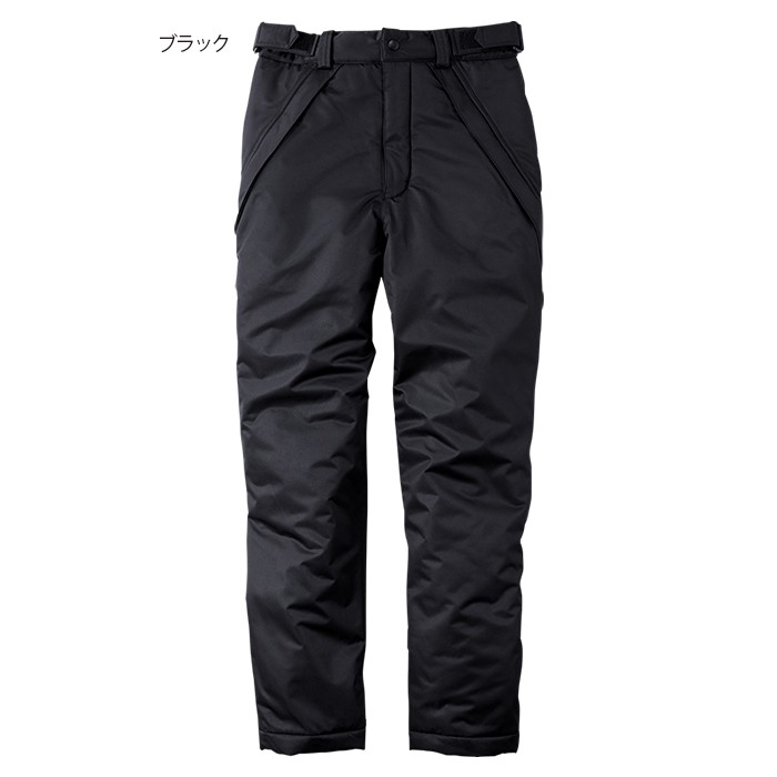 桑和 G.GROUND 7114-09 防水防寒パンツ 表：ポリエステル100％（表：アクリルコーティング、裏：PUコーティング） 裏：ポリエステル100％ 中綿：ポリエステル100％ 消臭 撥水 防水加工 抗菌防臭 耐水圧10,000mm 透湿性10,000/m2・24h アルポプケarpopke
