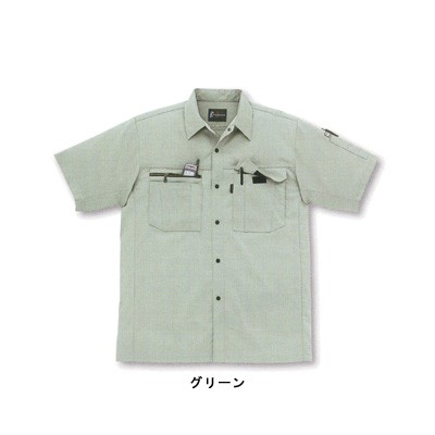 サンエス WA10317(BC10317) 半袖シャツ サマーツイル（ポリエステル65％・綿35％） ストレッチ 帯電防止素材