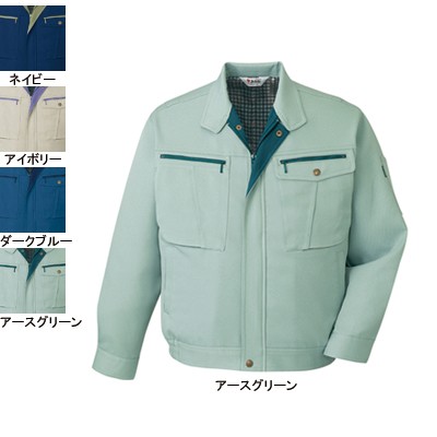 自重堂 40900 ストレッチブルゾン 裏綿ツイル（ポリエステル93％・綿7％）（表／ポリエステル100％、裏／ポリエステル65％・綿35％） ストレッチ 帯電防止素材使用 ウイングアーム