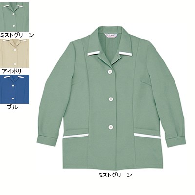 自重堂 8801 ストレッチスモック 裏パルパーツイル（コーポラス）（ポリエステル85％・綿15％）（表／ポリエステル100％、裏／綿60％・ポリエステル40％） ストレッチ 帯電防止素材使用