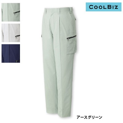 自重堂 86102 ストレッチワンタックカーゴパンツ シャミランストレッチサマーツイル（ポリエステル70％・綿30％） ストレッチ 帯電防止素材使用
