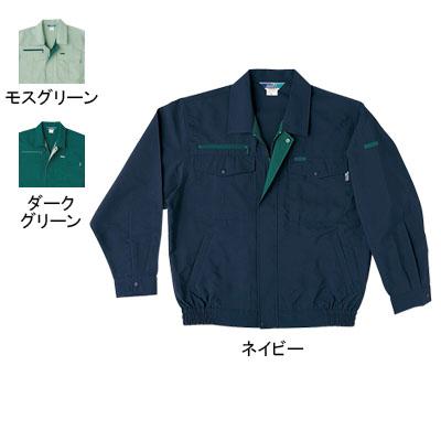 桑和 913 長袖ブルゾン 制電性素材 ポリエステル90％・綿10％（表：ポリエステル100％、裏：綿100％）