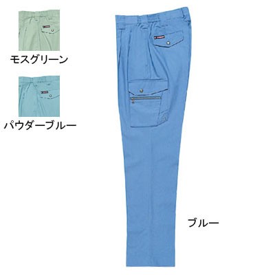 桑和 348 ツータックカーゴパンツ ストレッチレベル1（伸縮率15％未満） 優れた吸汗性 ソフト加工