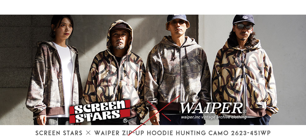 SCREEN STARS�~WAIPER 2623-451WP �W�b�v�A�b�v �t�[�f�B HUNTING CAMO