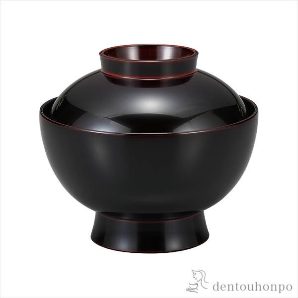 越前塗 半月 会席膳 五客組 溜塗 裏黒 越前塗 半月 会席膳 五客組 溜塗 裏黒