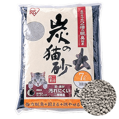 炭の猫砂 7L