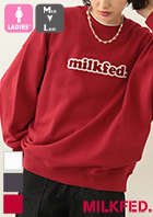 �u MILKFED. �~���N�t�F�h �v COOPER LOGO WIDE CREW SWEAT TOP �N�[�p�[ ���S ���C�h �X�E�F�b�g �g�b�v 103253012004