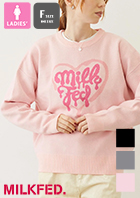 �u MILKFED. �~���N�t�F�h �v MELTY HEART KNIT TOP �����e�B�[ �n�[�g �j�b�g �g�b�v 103254015001