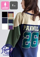 【 PANNILL パニール 】　5分袖 ナンバリング ロゴ Tシャツ ワンピース PN221BD12030