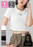 u X-girl GbNXK[ v OVAL LOGO S/S TOP I[o S@V[gX[u gbv 105242013027