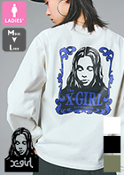 �u X-girl �G�b�N�X�K�[�� �v ORNAMENT FACE L/S TEE �I�[�i�����g �t�F�C�X ���� T�V���c 105253011015