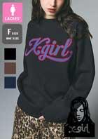 �y X-girl �G�b�N�X�K�[�� �z LETTERING LOGO JACQUARD KNIT TOP ���^�����O ���S �W���K�[�h �j�b�g 105253015001