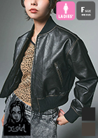 �u X-girl �G�b�N�X�K�[�� �v DISTRESSED FAUX LEATHER COMPACT BLOUSON �f�B�X�g���X �t�F�C�N ���U�[ �R���p�N�g �u���]�� 105253021001