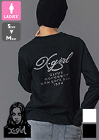 �u X-girl �G�b�N�X�K�[�� �v RHINESTONE COMBINATION LOGO L/S TEE ���C���X�g�[�� �R���r�l�[�V���� ���S ���� T�V���c 105254011007