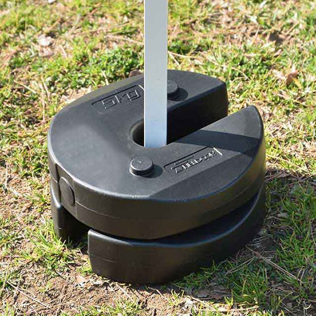 タープテント用ウエイト 5kg×4個組 4個セット 20kg テント ウェイト 重り おもり 万能ウエイト マルチウエイト 固定 錘 スタック 重ね  屋内 屋外 室内 安い