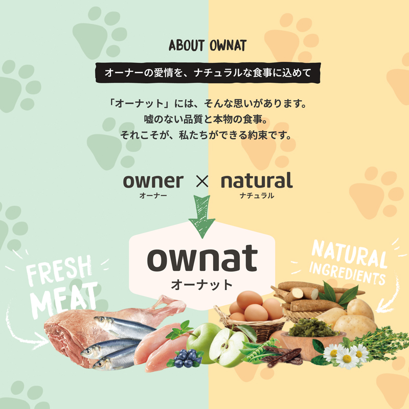 �X�y�C�����̃v���~�A���y�b�g�t�[�h�u�����h ownat�i�I�[�i�b�g�j �n���Y�̐V�N�Ȑ������ő�50���g�p�����u���A���t�[�h�v�u���̃y�b�g�t�[�h�ł�