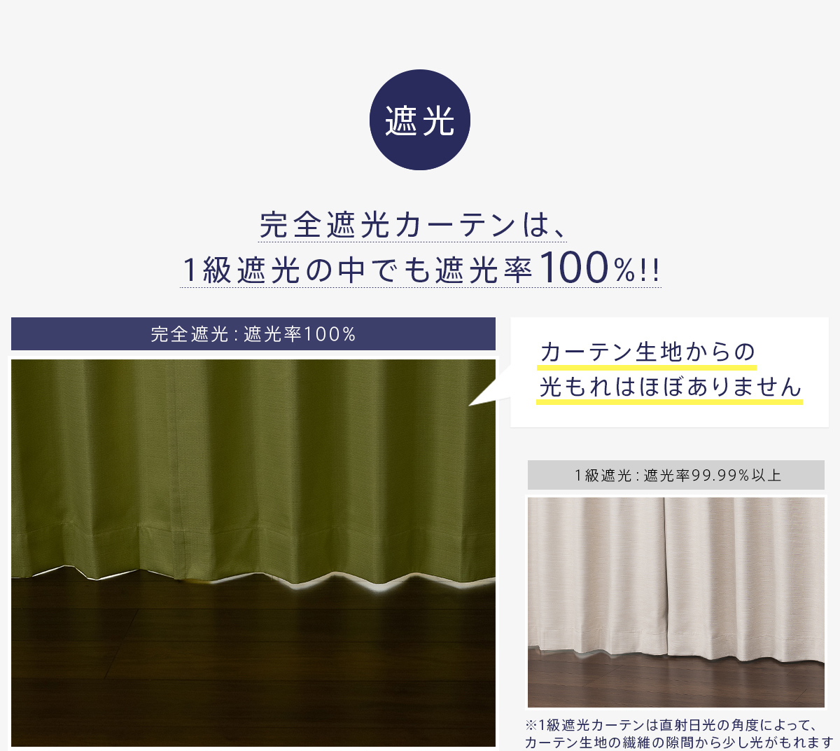 ���S�Ռ��J�[�e�� �Ռ���100%