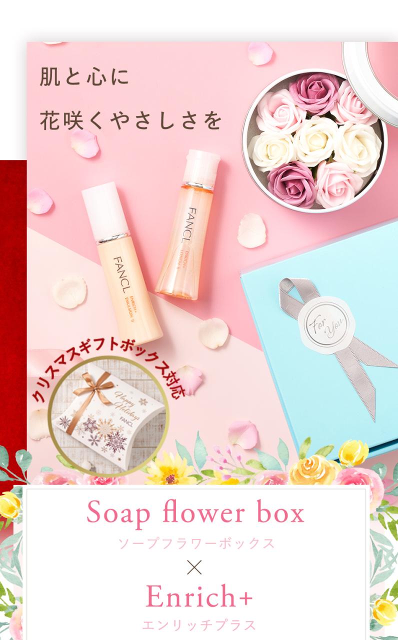Soap flower box�\�[�v�t�����[�{�b�N�X& Enrich�{ �G�����b�`�v���X