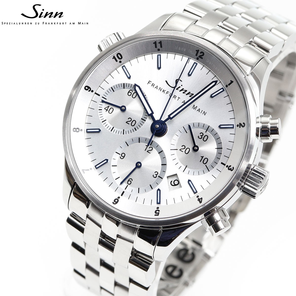 Sinn ジン 6000.JUB.III 自動巻き 腕時計 メンズ クロノグラフ Frankfurt Financial Watches フランクフルト ファイナンシャル ウォッチ ステンレスバンド ドイツ製 世界限定250本