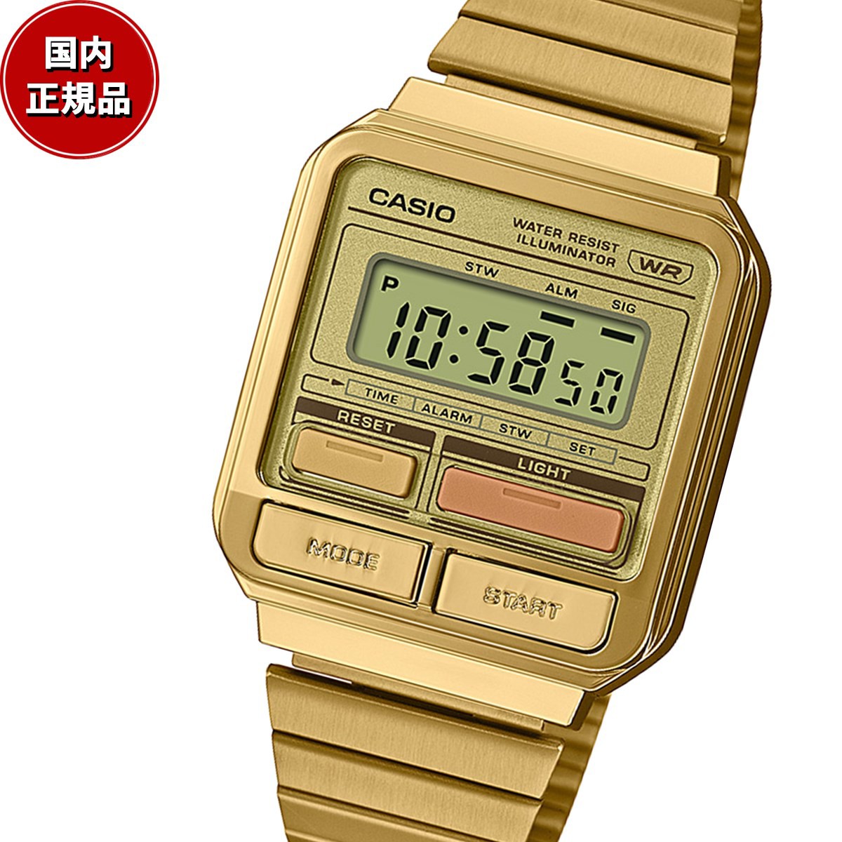 スタンダード STANDARD カシオ CASIO 限定モデル デジタル 腕時計 A120WEG-9AJF ゴールド