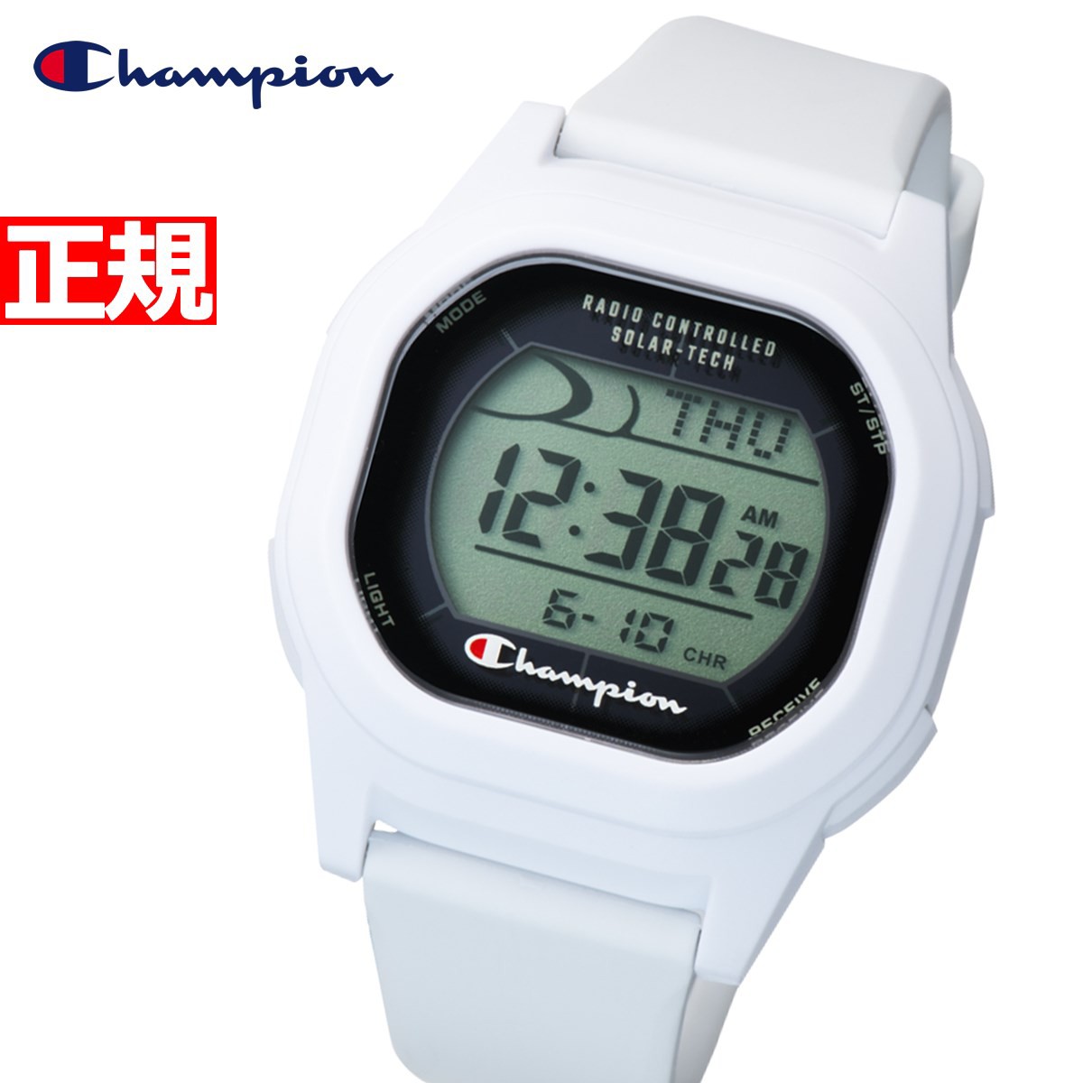 チャンピオン Champion ソーラーテック 電波時計 腕時計 メンズ レディース D00A-001VK