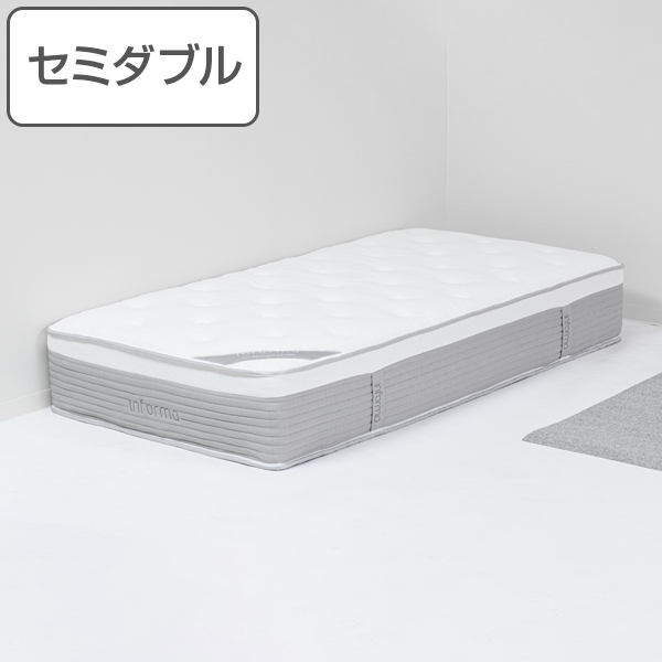マットレス セミダブル 厚さ30cm 二重構造 ポケットコイル 耐圧分散 ベッド マット