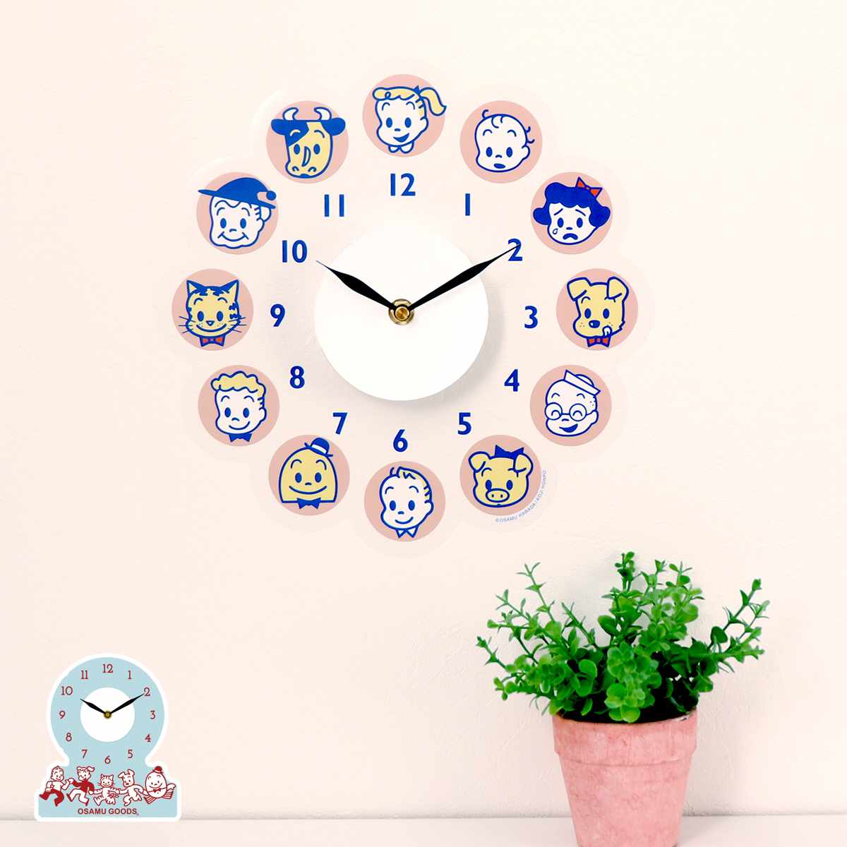 �|�����v OSAMU GOODS �E�H�[���N���b�N�X�e�b�J�[ �\��t��