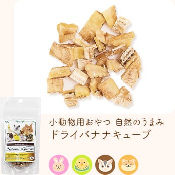 小動物用おやつ 自然のうまみ ドライバナナキューブ