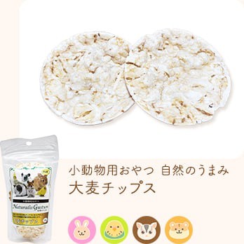 小動物用おやつ 自然のうまみ 大麦チップス