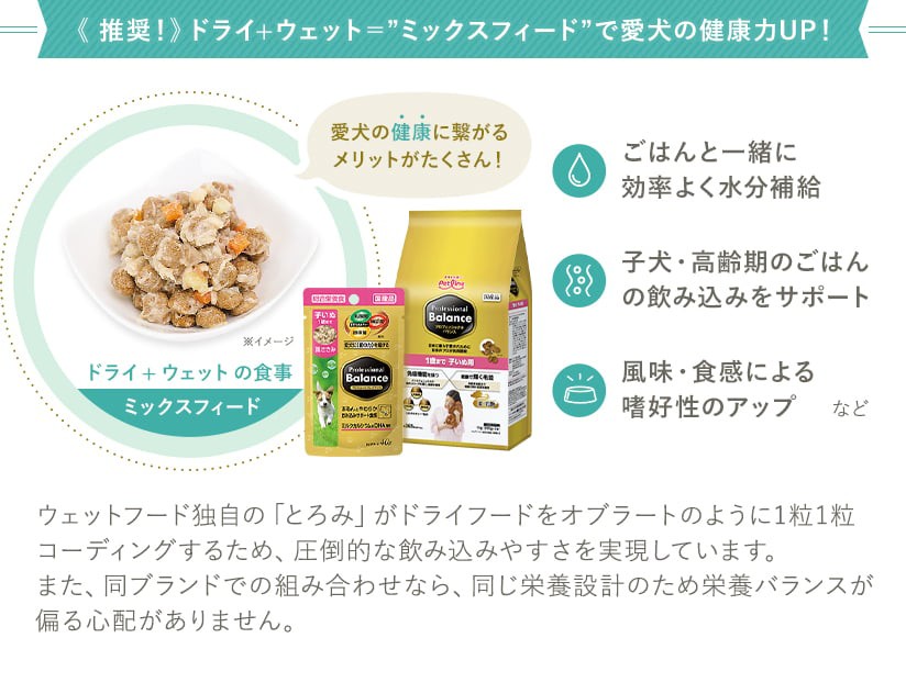 ミックスフィードで愛犬の健康力UP！