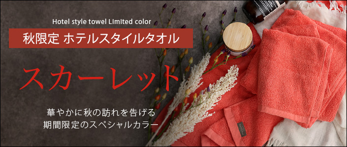 ホテルスタイルタオル 限定カラー