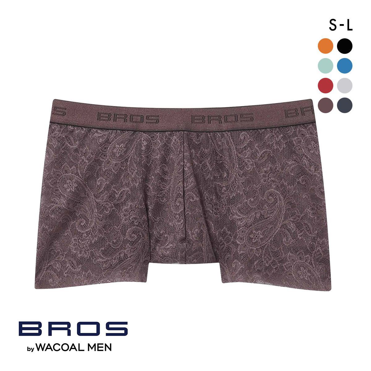 ブロス バイ ワコールメン BROS by WACOAL MEN レースボクサー ボクサーパンツ GT3340 SML メンズ 前とじ ノーマル丈